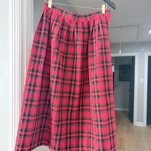 Counterparts Red and Black Tartan Plaid vintage skirt